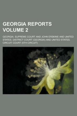 Cover of Georgia Reports Volume 2