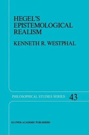 Cover of Hegel's Epistemological Realism