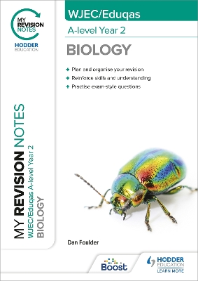 Book cover for My Revision Notes: WJEC/Eduqas A-Level Year 2 Biology