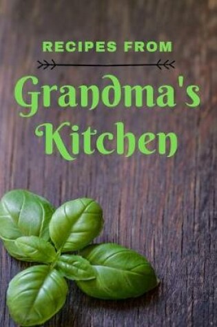 Cover of Recipes from Grandma's Kitchen