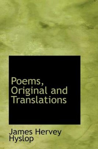 Cover of Poems, Original and Translations
