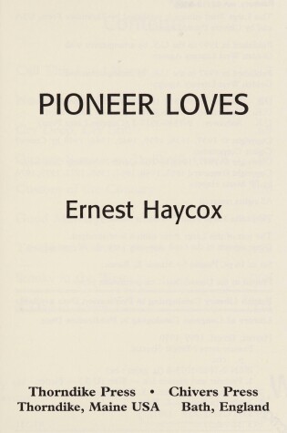 Cover of Pioneer Loves