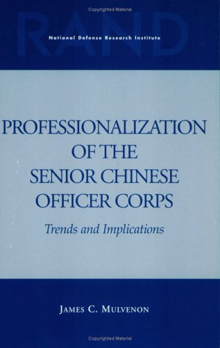 Book cover for Professionalization of the Senior Chinese Officer Corps