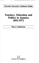 Book cover for Wcs;Teachrs Ed & Pol Jamica