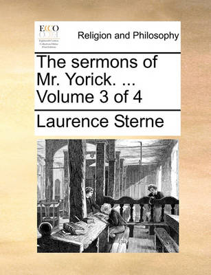 Book cover for The Sermons of Mr. Yorick. ... Volume 3 of 4