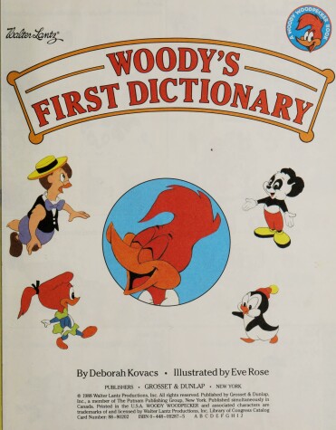 Book cover for Woody's First Dictionary