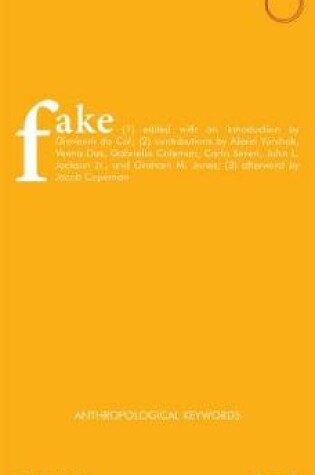 Cover of Fake – Anthropological Keywords Keywords