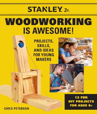Book cover for Stanley Jr. Woodworking is Awesome