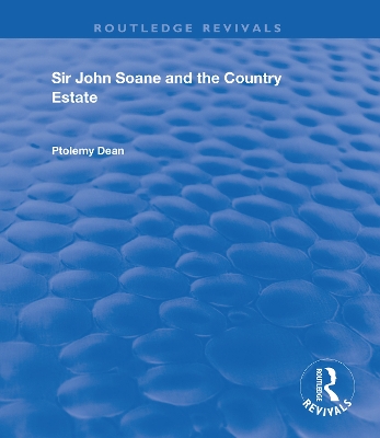 Book cover for Sir John Soane and the Country Estate