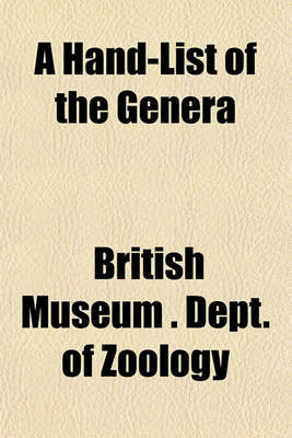 Book cover for A Hand-List of the Genera