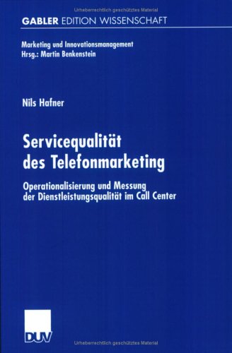 Cover of Servicequalitat Des Telefonmarketing