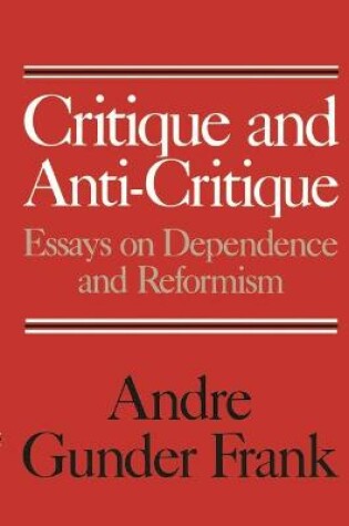 Cover of Critique and Anti-critique