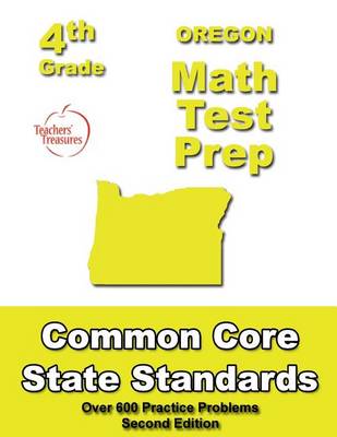 Book cover for Oregon 4th Grade Math Test Prep