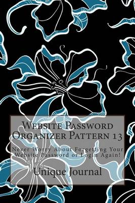 Book cover for Website Password Organizer Pattern 13