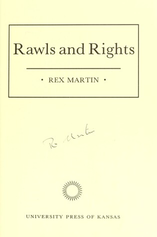 Cover of Rawls and Rights