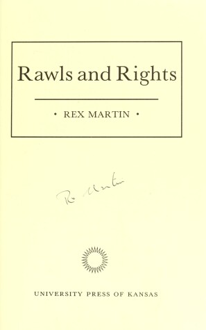 Book cover for Rawls and Rights