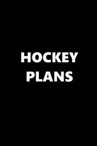 Cover of 2020 Daily Planner Sports Theme Hockey Plans Black White 388 Pages