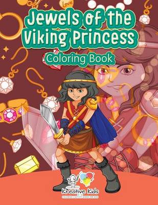 Book cover for Jewels of the Viking Princess Coloring Book