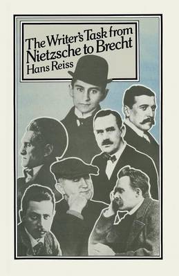 Book cover for The Writer's Task from Nietzsche to Brecht