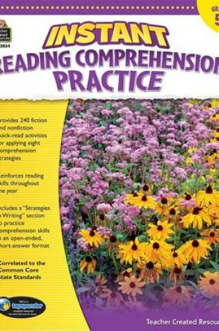 Cover of Instant Reading Comprehension Practice Grade 5