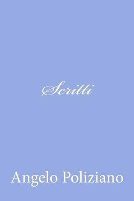 Book cover for Scritti di Angelo Poliziano