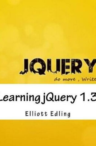 Cover of Learning Jquery 1.3