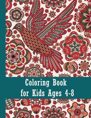 Book cover for Coloring book for kids ages 4-8