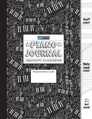 Book cover for Piano Journal and Creativity Kickstarter (Black)