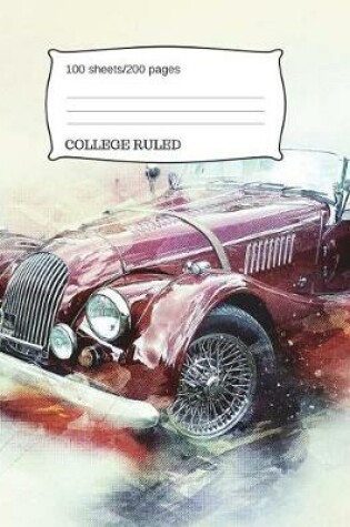 Cover of Vintage Car Composition Notebook