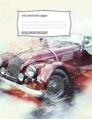 Book cover for Vintage Car Composition Notebook