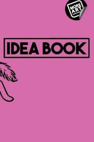 Cover of Idea Book / Happy Wolf (Series 1) / Writing Notebook / Blank Diary / Journal / Paperback / Lined Pages Book - 100 Pages / 5 X 8 / Hot Pink Lavender Fuschia