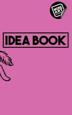 Book cover for Idea Book / Happy Wolf (Series 1) / Writing Notebook / Blank Diary / Journal / Paperback / Lined Pages Book - 100 Pages / 5 X 8 / Hot Pink Lavender Fuschia