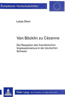 Cover of Von Boecklin Zu Cézanne