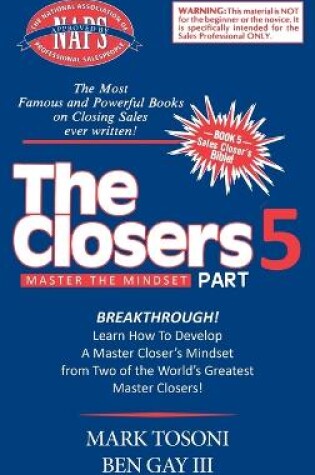 Cover of Master the Closers Mindset Breakthrough