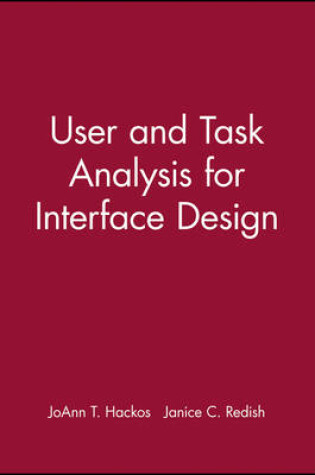 Cover of User and Task Analysis for Interface Design