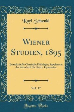 Cover of Wiener Studien, 1895, Vol. 17