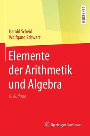 Cover of Elemente der Arithmetik und Algebra