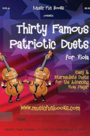 Cover of Thirty Famous Patriotic Duets for Viola