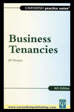 Cover of Practice Notes on Business Tenancies