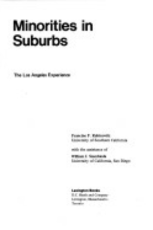 Cover of Minorities in Suburbs