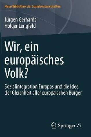 Cover of Wir, Ein Europaisches Volk?