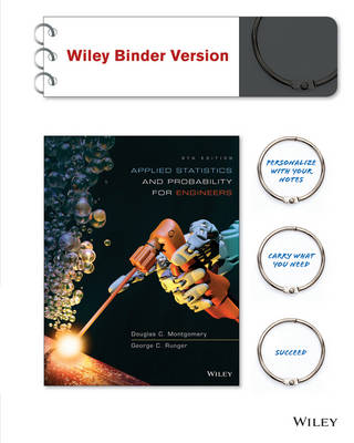 Book cover for Applied Statistics and Probability for Engineers 6e Binder Ready Version + WileyPLUS Registration Card