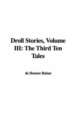 Book cover for Droll Stories, Volume III