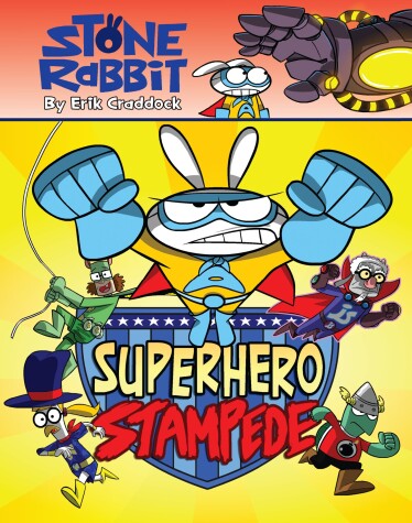 Book cover for Superhero Stampede