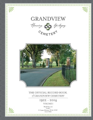 Book cover for The Official Record Book of Grandview Cemetery