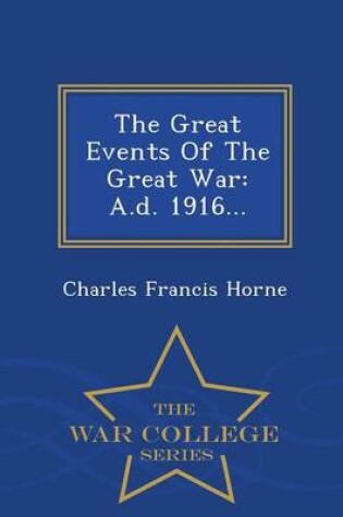 Cover of The Great Events of the Great War