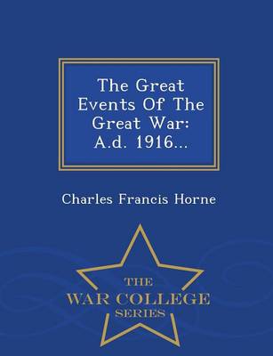 Book cover for The Great Events of the Great War