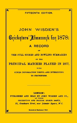 Book cover for Wisden Cricketers' Almanack 1878