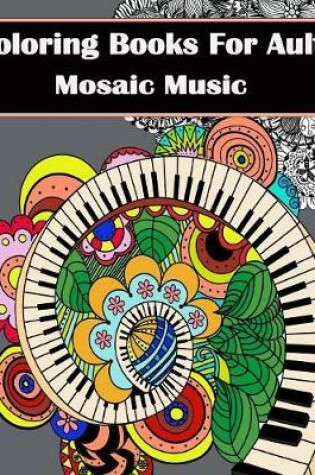 Cover of Coloring Books for Adults - Mosaic Music