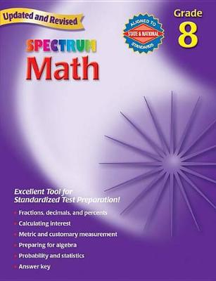 Book cover for Spectrum Math 8